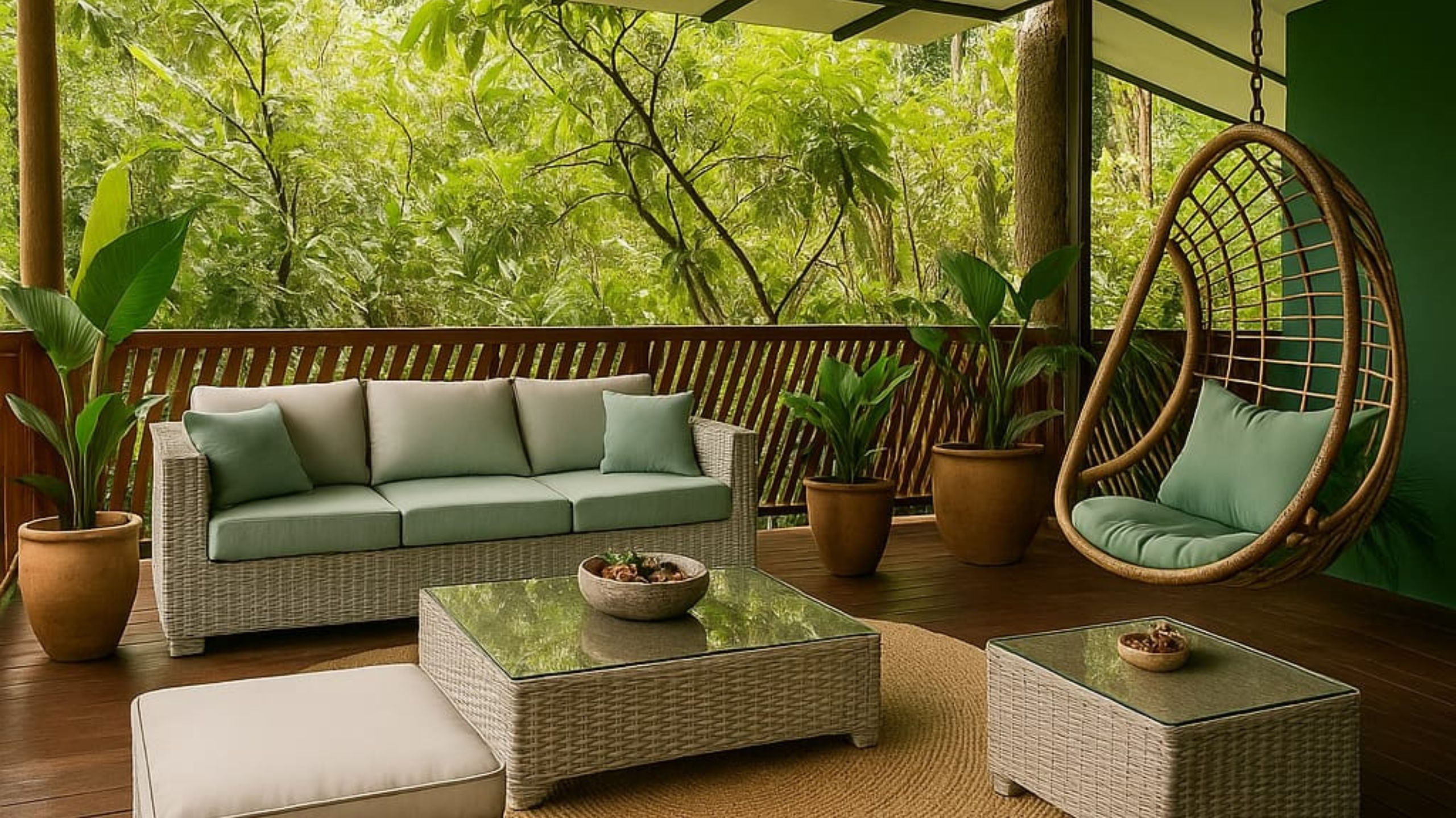 Cocles Apartment in sustainable lodge overlooking dense jungle vegetation in Puerto Viejo de Talamanca, Costa Rica